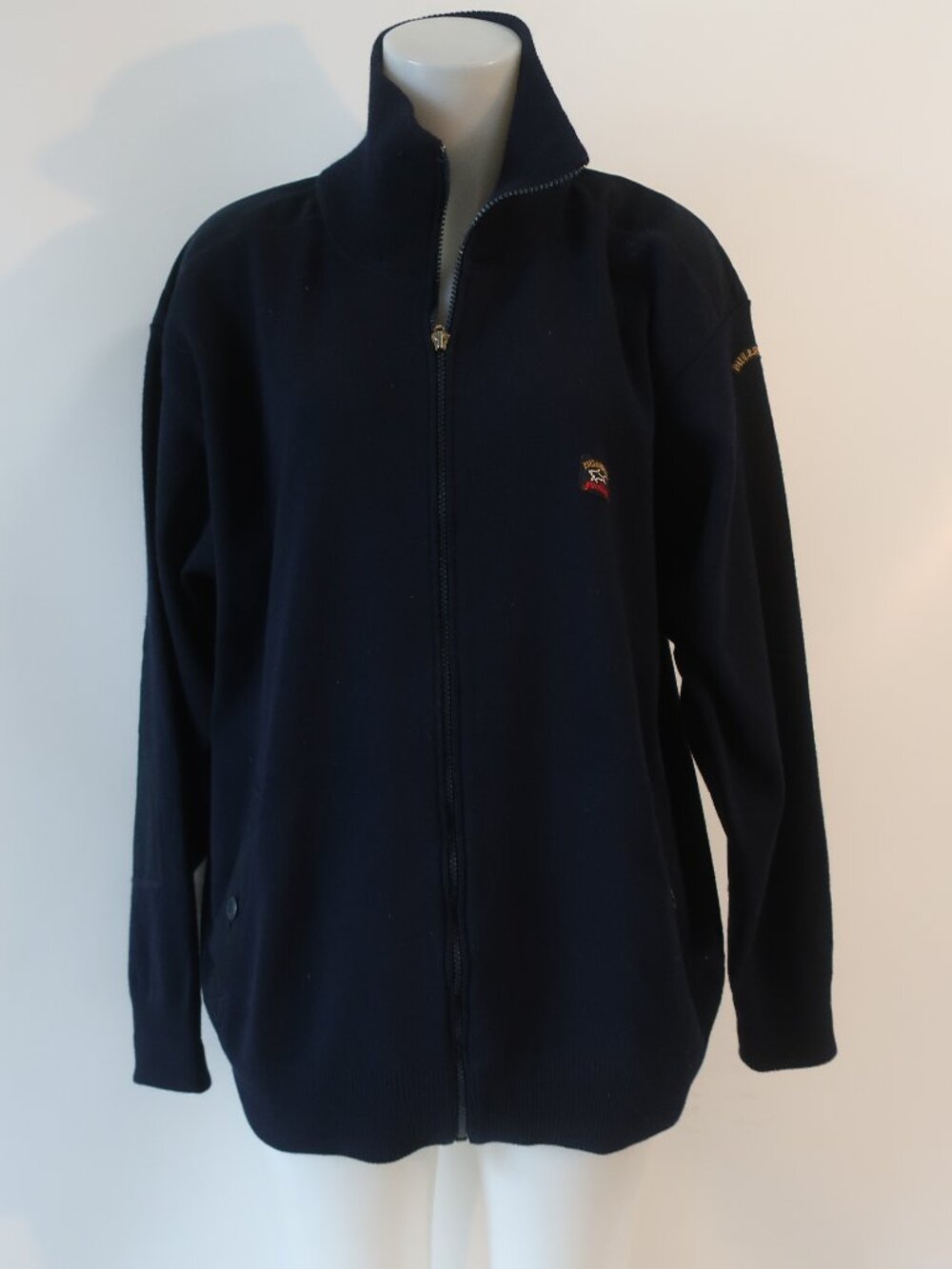 Mens Paul & Shark Yachting Dark Navy (Item-611) Zip Wool Blend Bomber Jacket 2XL